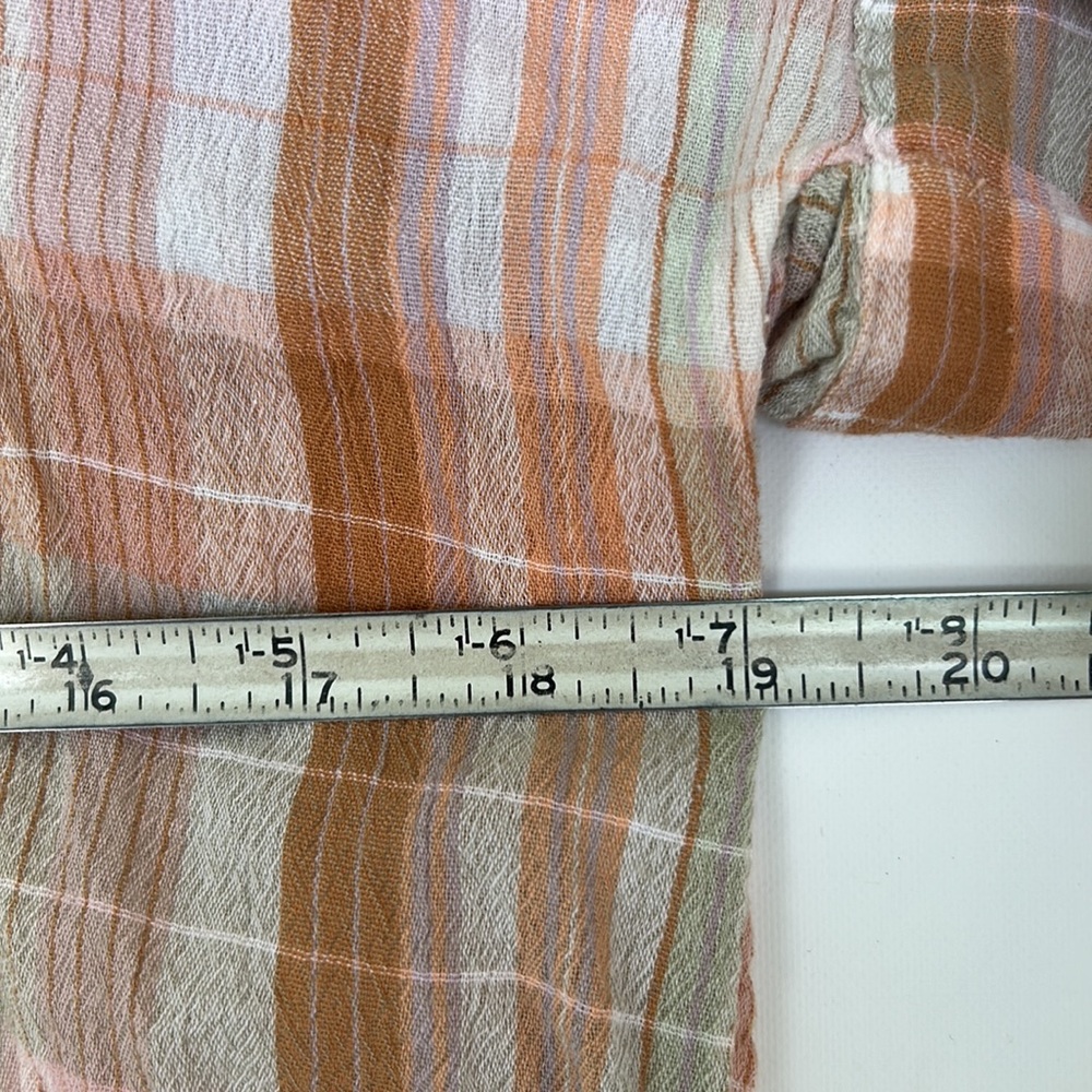 Lucky Brand Collared Button Down Blouse Top - Picture 7 of 8
